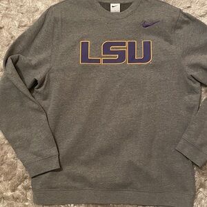 Nike Men's Gray LSU Sweater